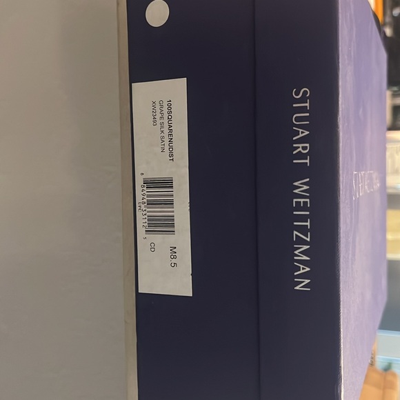 Beautiful SW grape satin sandal heels. Will send with box, worn twice - Picture 7 of 8